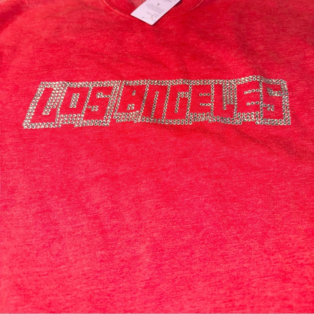 Wild Fable Women's Los Angeles Rhinestone Sweatshirt-‎ Size S - Picture 3 of 10
